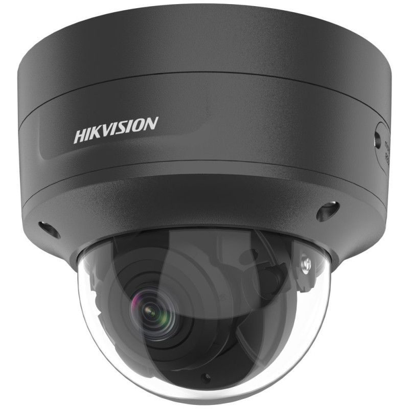 Hikvision DS-2CD2746G2-IZS(2.8-12mm)/C/BLACK - 4MPix IP Dome AcuSense kamera; IR 40m, Audio, Alarm, IK10, čierna