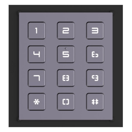 Hikvision DS-KD-KP – modul kódovej klávesnice pre videovrátnik, 12 tlačidiel, IP65, IK07