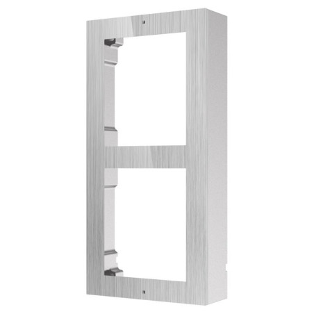Hikvision DS-KD-ACW2/S – rámček pre 2 moduly videovrátnika, povrchová montáž, nerezové čelo