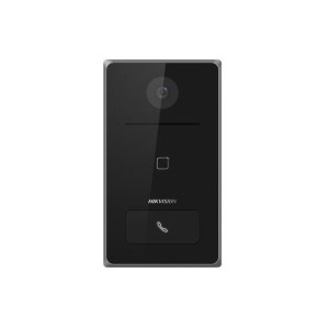 Hikvision DS-KV6133-WME1/Flush - IP dverový interkom, zapustený, 1-tlačidlový,čítačka kariet, 2MPx kamera