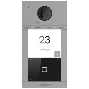Hikvision DS-KV8113-WME1(C) - IP dverový interkom 1-tlačidlový, čítačka kariet, 2MPx kamera, WiFi