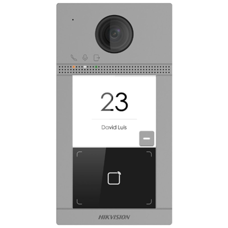 Hikvision DS-KV8113-WME1(C) - IP dverový interkom 1-tlačidlový, čítačka kariet, 2MPx kamera, WiFi