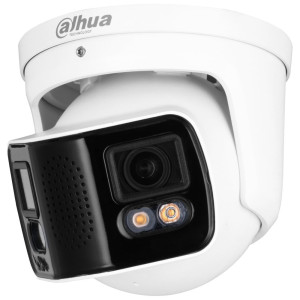 Dahua IPC panorama 8Mpix (2x4Mpix) 1/1.8" 25fps turret 4096x1800 180 WDR 140dB whiteLED40m mic AI analytiky